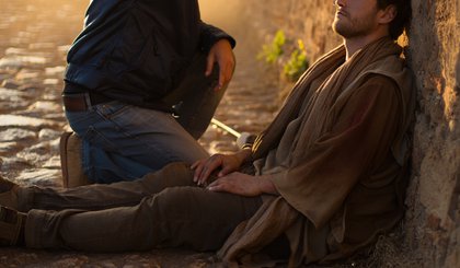 Que samaritano sou eu? (Foto: Gerado por IA)