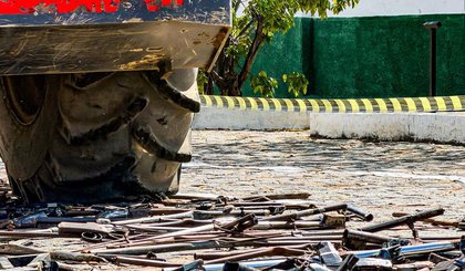 SSP destrói mais de 1.500 armas apreendidas em ações policiais e reforça combate ao crime organizado no Piauí. (Foto: Ascom SSP) SSP destrói mais de 1.500 armas apreendidas em ações policiais e reforça combate ao crime organizado no Piauí. (Foto: Ascom SSP)