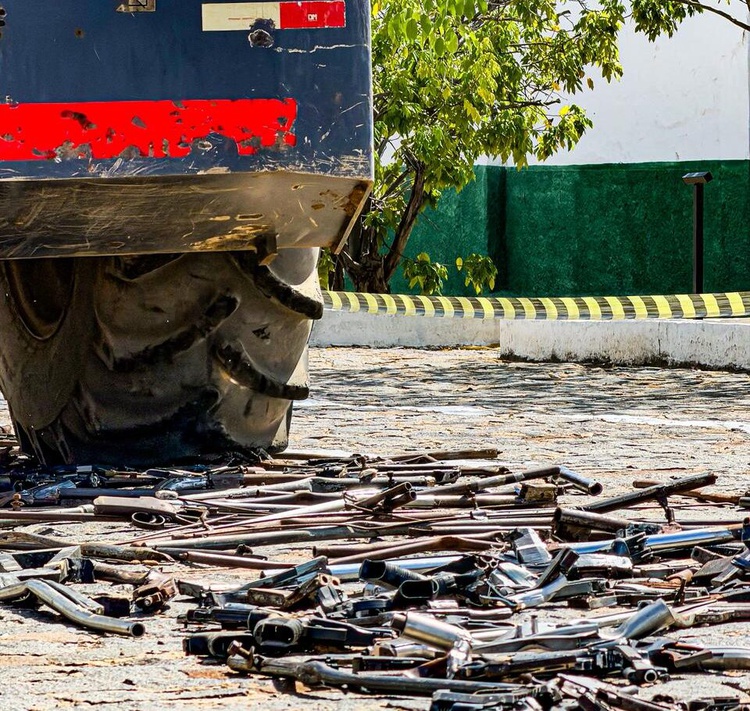SSP destrói mais de 1.500 armas apreendidas em ações policiais e reforça combate ao crime organizado no Piauí.
