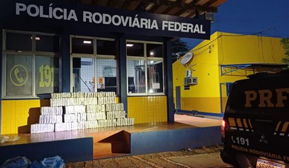 'Supermaconha': 200 kg de skunk são apreendidos em caminhão na BR-316, no Piauí; motorista é preso (Foto: Divulgação/PRF)