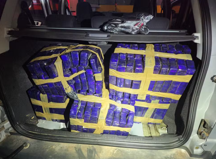 A mulher informou que carregava os tijolos de maconha e que receberia R$ 5 mil pelo transporte da droga.
