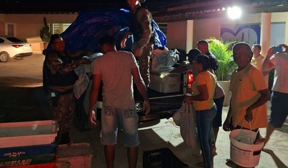 Carga apreendida é doada e PM reforça ações contra transporte ilegal. (Foto: Polícia Militar) Carga apreendida é doada e PM reforça ações contra transporte ilegal. (Foto: Polícia Militar)
