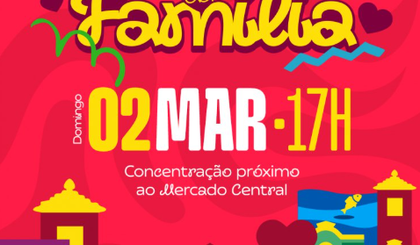 Carnaval da Família de Floriano promete reunir foliões de todas as idades. (Foto: Divulgação/Prefeitura de Floriano)