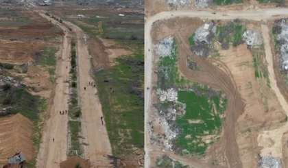 Corredor Netzarim, na Faixa de Gaza. (Foto: Reprodução/Eye On Palestine)