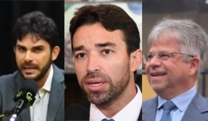 Dr Marcus Vinicius Kalume, Marden Menezes e Gustavo Neiva (Foto: arquivo)