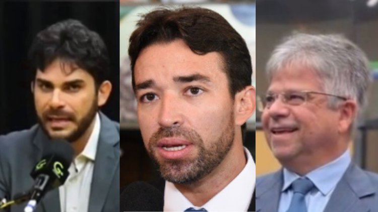 Dr Marcus Vinicius Kalume, Marden Menezes e Gustavo Neiva