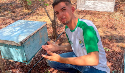 Estudantes criam projeto para fortalecer apicultura e sustentabilidade no Piauí. (Foto: Divulgação/Governo do Piauí)
