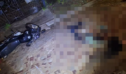 Homem foi morto com pelo menos nove tiros, segundo a polícia. (Foto: Reprodução/G1) Homem foi morto com pelo menos nove tiros, segundo a polícia. (Foto: Reprodução/G1)