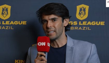Kaká, presidente da Kings League Brazil, em entrevista exclusiva à CNN. (Foto: Reprodução) Kaká, presidente da Kings League Brazil, em entrevista exclusiva à CNN. (Foto: Reprodução)