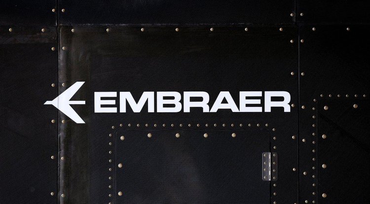 Logo da Embraer.