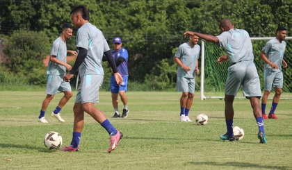 O Piauí fez sua atividade com a presença de novos nomes contratados. (Foto: Maurício Soares)