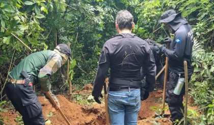Oito corpos são encontrados em região de mata no Mato Grosso. (Foto: Divulgação/Polícia Civil) Oito corpos são encontrados em região de mata no Mato Grosso. (Foto: Divulgação/Polícia Civil)