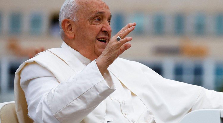 Papa Francisco durante visita a Luxemburgo.