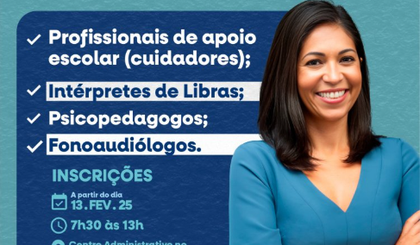 Prefeitura de Floriano lança edital para credenciamento de profissionais na área da educação. (Foto: Divulgação/Prefeitura de Floriano)