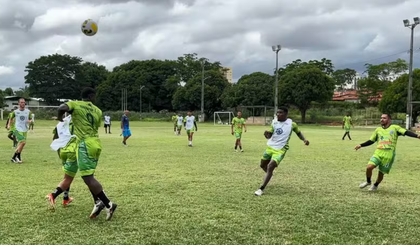 Tubarão realiza último treino antes de partida contra o Confiança, pela Copa do Brasil. (Foto: Josiel Martins)