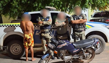 Veículo foi furtado às 3h enquanto vítima dormia, segundo a polícia. (Foto: PM-PI) Veículo foi furtado às 3h enquanto vítima dormia, segundo a polícia. (Foto: PM-PI)