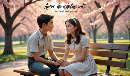 Amor de adolescente (Foto: Gerado por IA)