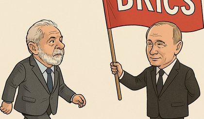 charge Lula confirma visita à Rússia em maio e terá agenda bilateral com Putin (Foto: META IA)