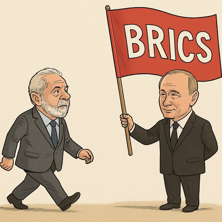 charge Lula confirma visita à Rússia em maio e terá agenda bilateral com Putin