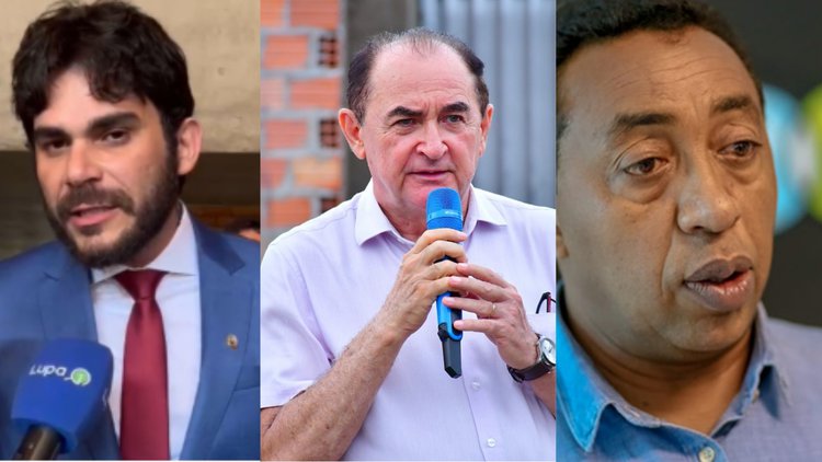 deputado Dr Marcus Vinicius Kalume, Prefeito Antônio Reis e Presidente do PP Joel Rodrigues