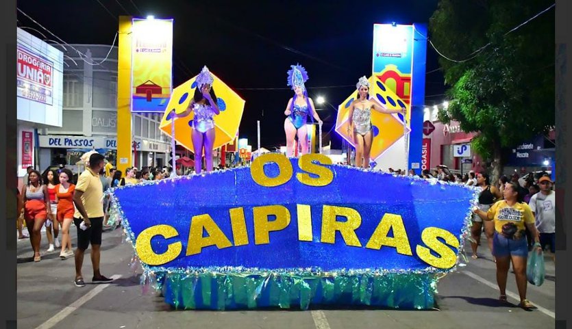 Escola de samba Os Caipiras vence o carnaval 2025 em Floriano.