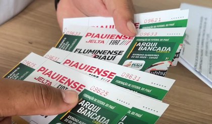Ingressos para final do Piauiense 2025 (Foto: Ricardo Almondes) Ingressos para final do Piauiense 2025 (Foto: Ricardo Almondes)