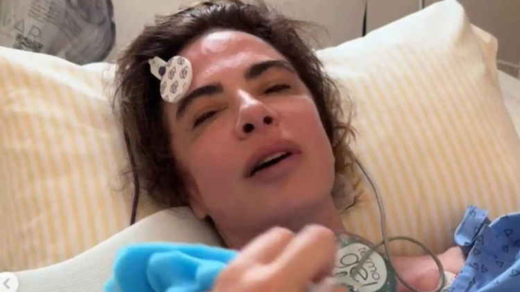 Luciana Gimenez passa por cirurgia para corrigir hérnia de disco cervical.