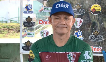 Marcinho Guerreiro, técnico do Fluminense-PI (Foto: Rede Clube) Marcinho Guerreiro, técnico do Fluminense-PI (Foto: Rede Clube)