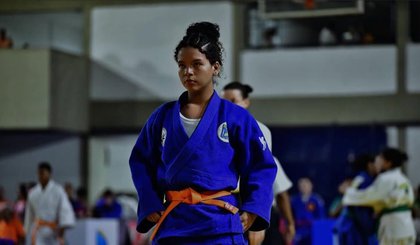 Maria Clara, de 14 anos, luta por apoio para disputar torneio nacional em Manaus (Foto: Reprodução/redes sociais) Maria Clara, de 14 anos, luta por apoio para disputar torneio nacional em Manaus (Foto: Reprodução/redes sociais)