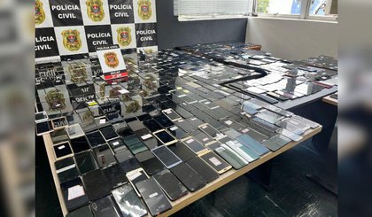 Megaoperação contra receptores de celulares roubados• Divulgação/SSP (Foto: • Divulgação/SSP) Megaoperação contra receptores de celulares roubados• Divulgação/SSP (Foto: • Divulgação/SSP)