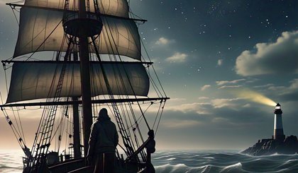 Navegador Misterioso (Foto: Gerado por IA)
