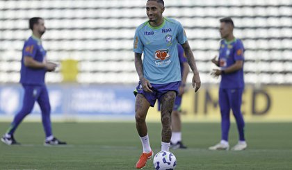 Raphinha em treino da Seleção Brasileira. (Foto: Rafael Ribeiro / CBF) Raphinha em treino da Seleção Brasileira. (Foto: Rafael Ribeiro / CBF)