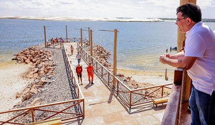 Revitalizada, Lagoa do Portinho atrai turistas com lazer e natureza no Piauí (Foto: divulgação Governo do Estado) Revitalizada, Lagoa do Portinho atrai turistas com lazer e natureza no Piauí (Foto: divulgação Governo do Estado)