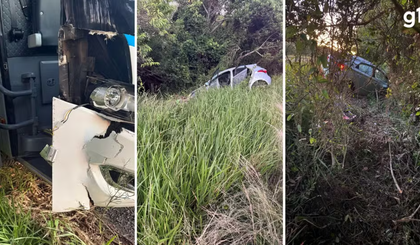 Vítima estava dirigindo um carro quando se acidentou e, ao sair do veículo para pedir socorro, foi atingida por um ônibus. (Foto: Reprodução/G1) Vítima estava dirigindo um carro quando se acidentou e, ao sair do veículo para pedir socorro, foi atingida por um ônibus. (Foto: Reprodução/G1)