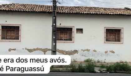 A casa de era dos meus avós (Foto: imagem pessoal) A casa de era dos meus avós (Foto: imagem pessoal)