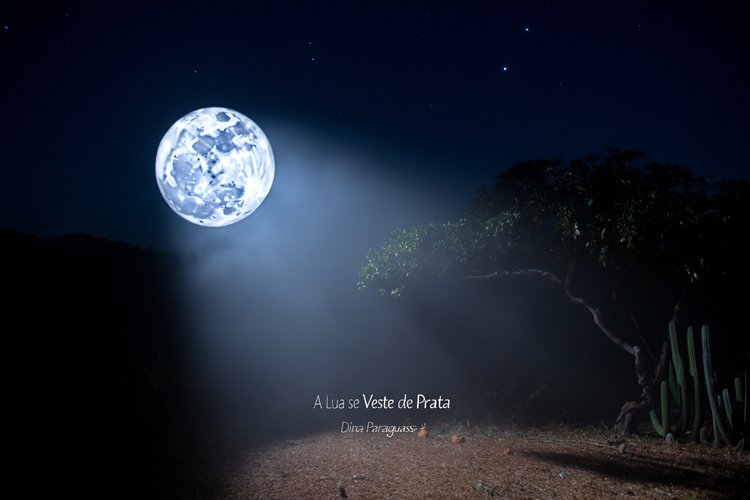 A lua se veste de prata