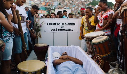 A morte de um sambista (Foto: Gerado por IA)