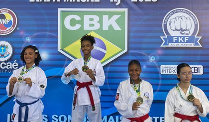 Amanda Raquel Pereira, de 13 anos, conquistou mais um ouro no Campeonato Brasileiro de Karatê. (Foto: Reprodução/Governo do Piauí) Amanda Raquel Pereira, de 13 anos, conquistou mais um ouro no Campeonato Brasileiro de Karatê. (Foto: Reprodução/Governo do Piauí)