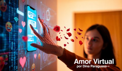 Amor virtual (Foto: Gerado por IA)