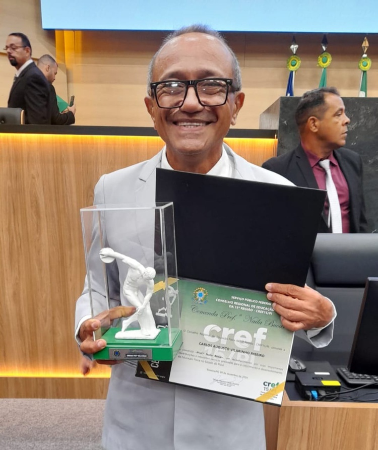 Carlos Augusto Vilarinho Ribeiro é presidente da Associação de Professores de Educação Física de Floriano.