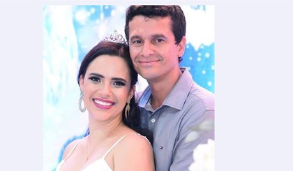 casal medicos Lásaro Laignier e emanuelly  rocha (Foto: facebook  emanuellyrocha_)