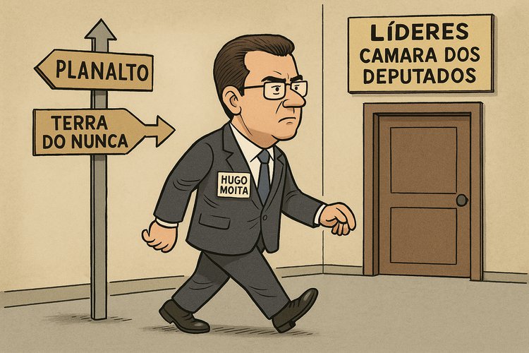 charge Hugo Motta decide não pautar requerimento de urgência ...
