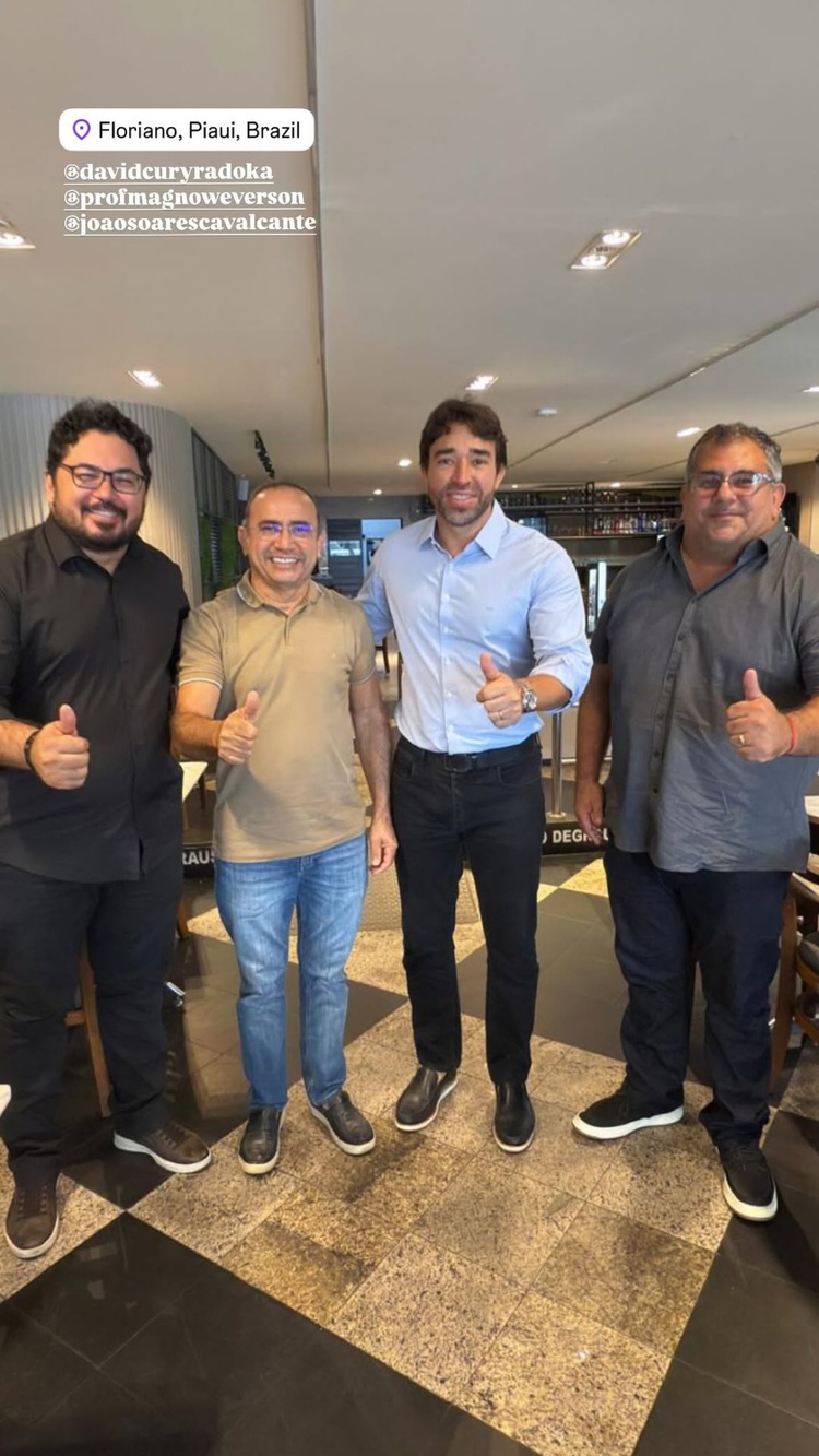 encontro dos vereadores do PSD David Oka e professor Magno com deputado estadual Marden Menezes