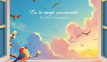 Eu te invejo, passarinho (Foto: Gerado por IA)