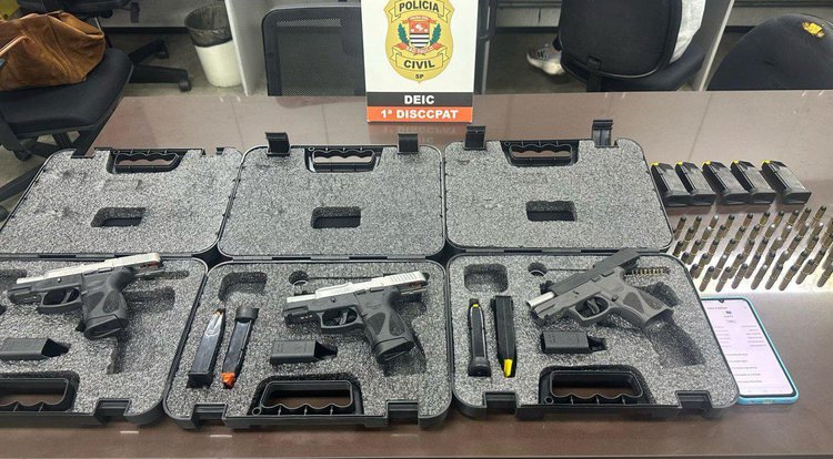 Homem é detido por vender armas ilegalmente via aplicativo em SP