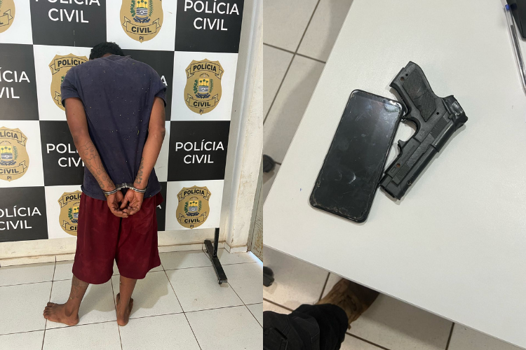 Homem é preso após assaltar farmácia com arma falsa em Luzilândia