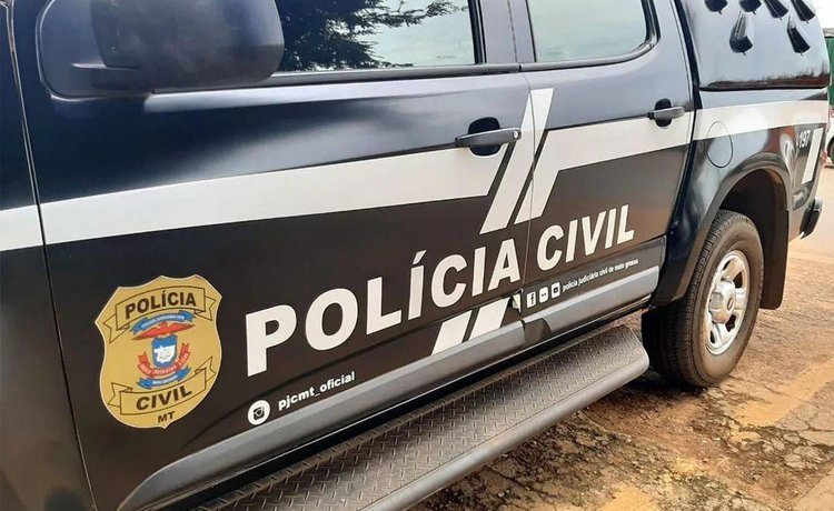 Imagem mostra viatura da Polícia Civil do Mato Grosso.