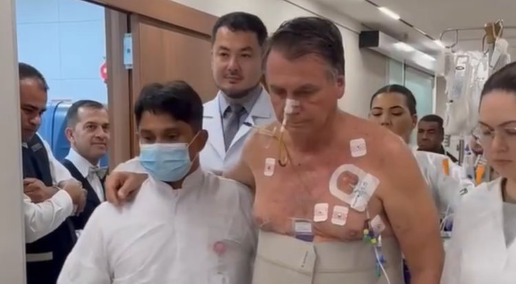 O ex-presidente Jair Bolsonaro (PL) realiza fisioterapia e segue estável, segundo o boletim médico• Reprodução/Redes Sociais