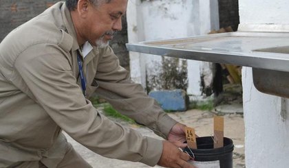 'Ovitrampa': conheça armadilha é adotada para combate ao Aedes aegypti em Teresina. (Foto: Divulgação/FMS) 'Ovitrampa': conheça armadilha é adotada para combate ao Aedes aegypti em Teresina. (Foto: Divulgação/FMS)
