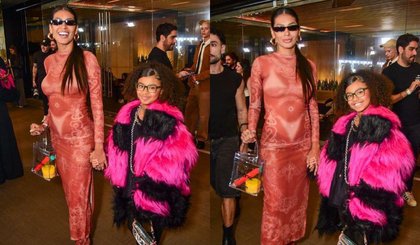 Pocah e filha, Vitória, curtem São Paulo Fashion Week. (Foto: Edu Araujo/Agnews) Pocah e filha, Vitória, curtem São Paulo Fashion Week. (Foto: Edu Araujo/Agnews)